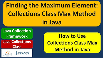 Finding the Maximum Element: Collections Class Max Method in Java | Java Collection Framework