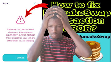 How to fix PancakeSwap Transaction cannot succeed due to ERROR: PancakeRouter: INSUFFICIENT_OUTPUT