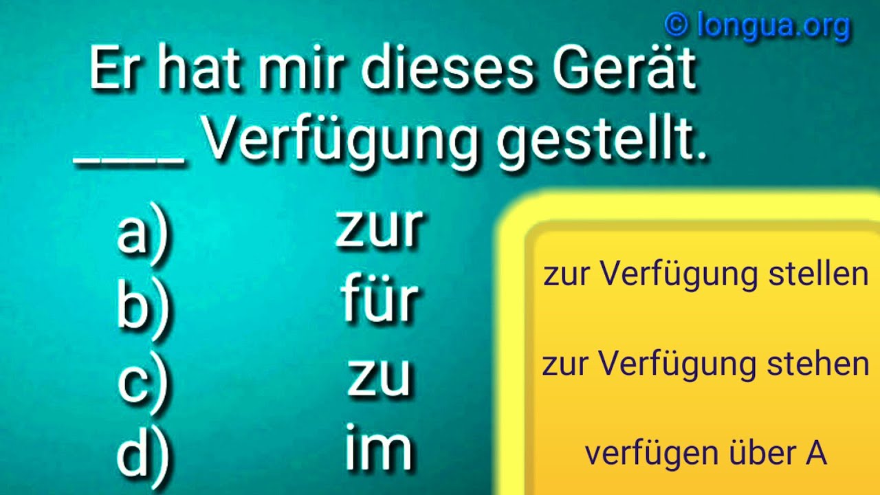 Anderes Wort Für Zur Verfügung Stellen