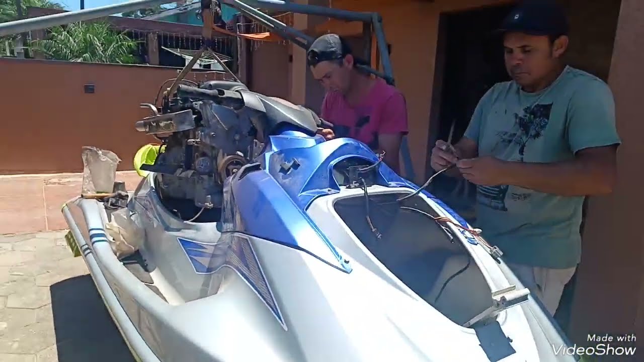 jet ski com motor do hb20 #yamaha vx #parte1