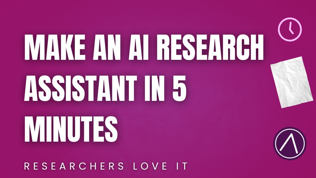Create Your Own AI Research Assistant In 5 Minutes - YouTube