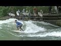 Surfing a Creek in Munich with Gabriel Medina and Adriano de Souza