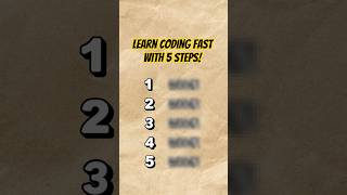 Learn Coding FAST (Just 5 Steps) 🚀