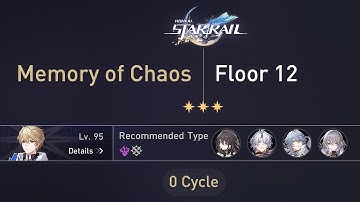 Phainon E0 vs Gepard [0 Cycle without Cerydra] Memory of Chaos 3.5 (Honkai: Star Rail)