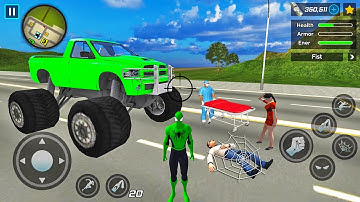 Spider Rope Hero Ninja Gangster Crime Vegas City #20 - Android Gameplay