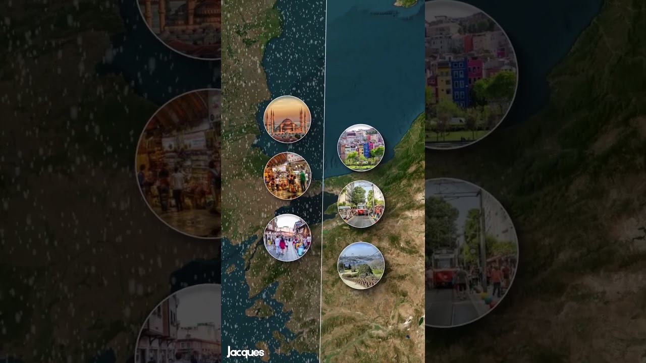 ¡Istanbul es una ciudad en dos continentes! #Istanbul #Turquía #Bósforo #Geografía #Europa