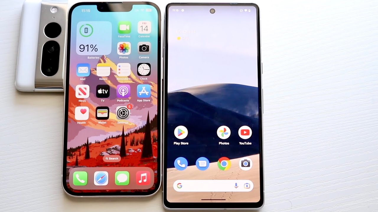 Google Pixel 7 Vs iPhone 14 Speed Comparison - YouTube