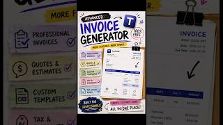 Free Invoice Maker Online, Create in Seconds (No Signup) | Toolsnak #trending #viral #youtubeshorts