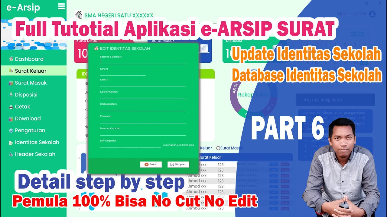 Tutorial Full Aplikasi Arsip Surat Userform UI/UX VBA Excel #Part6 ...
