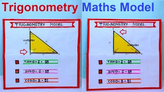 trigonometry working model - math's project - math's project for exhibition  diy | craftpiller