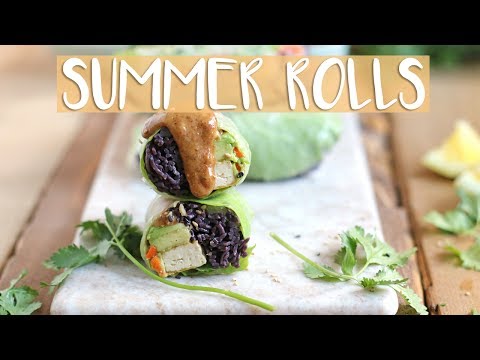 EASY SUMMER ROLLS | Healthy Lunch Ideas