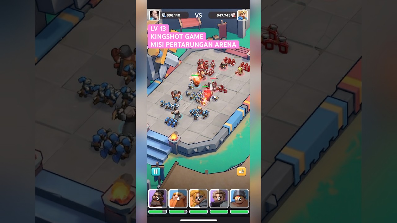 LV 13 KINGSHOT GAME PERTARUNGAN ARENA #games #kingshot #nft #nftgame