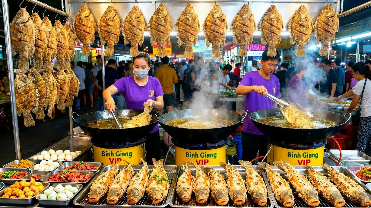 Vietnamese Street Food ! Non Stop Order ! Elephant Ear Fish delicious crispy fried