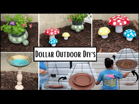 Dollar Outdoor Patio Diys/Garden Decor