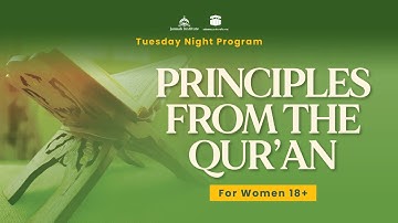 Principles From the Quran part 7 | Dr. Sh. Haifaa Younis | Jannah Institute