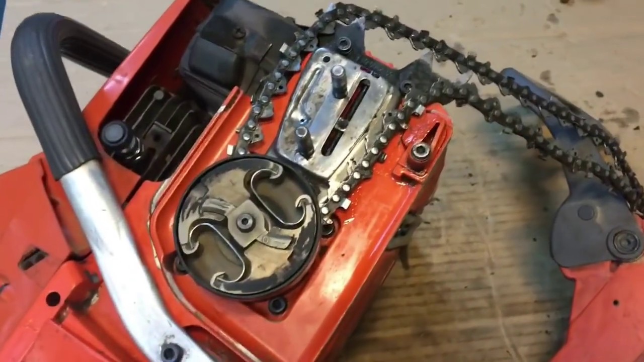 Blot revelation Siblings Chainsaw does not pack oil, the chain lubrication system - YouTube