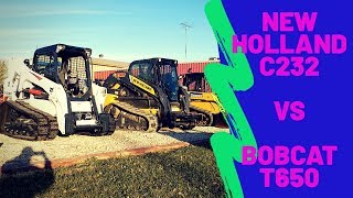 Skid Steer Side by Side - Bobcat T650 vs New Holland C232 Compact Track Loaders