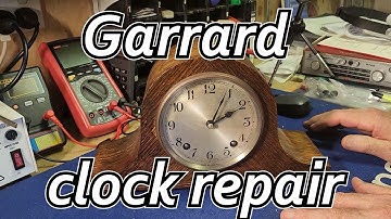 Check, Service & Minor Repair of a 1930s Garrard English Mantel Clock. Someone
