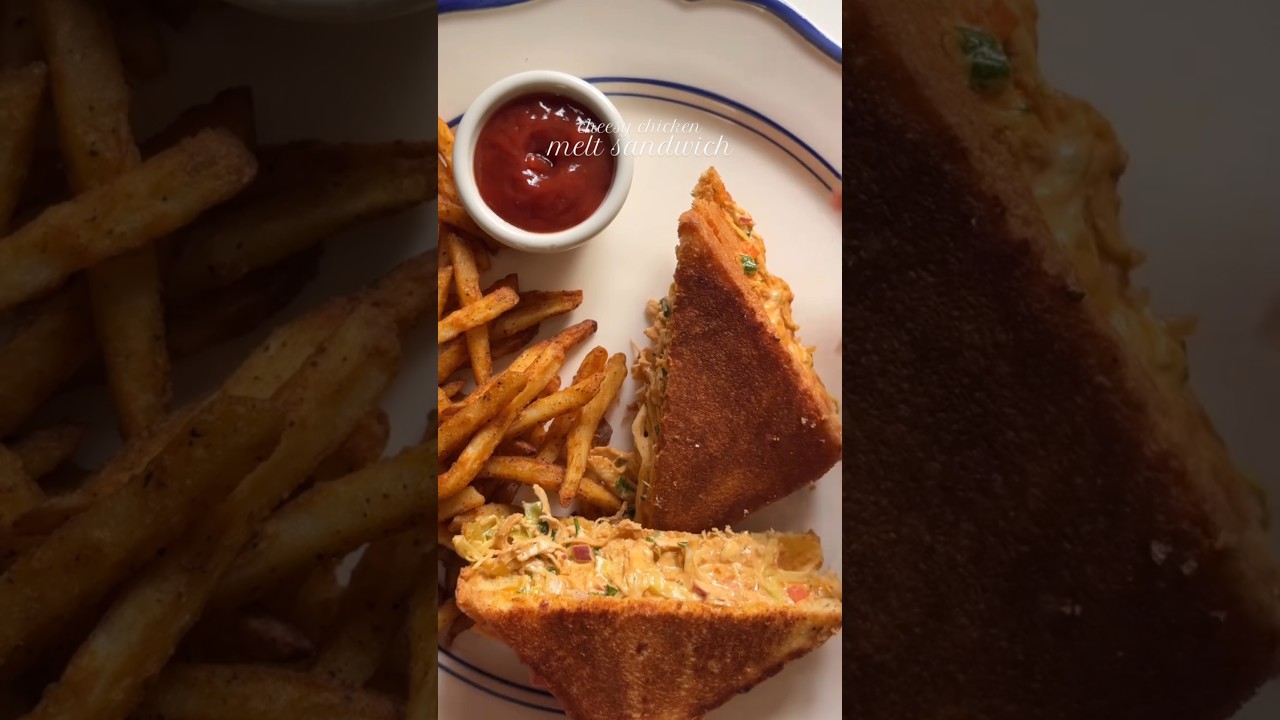 cheesy chicken melt sandwich