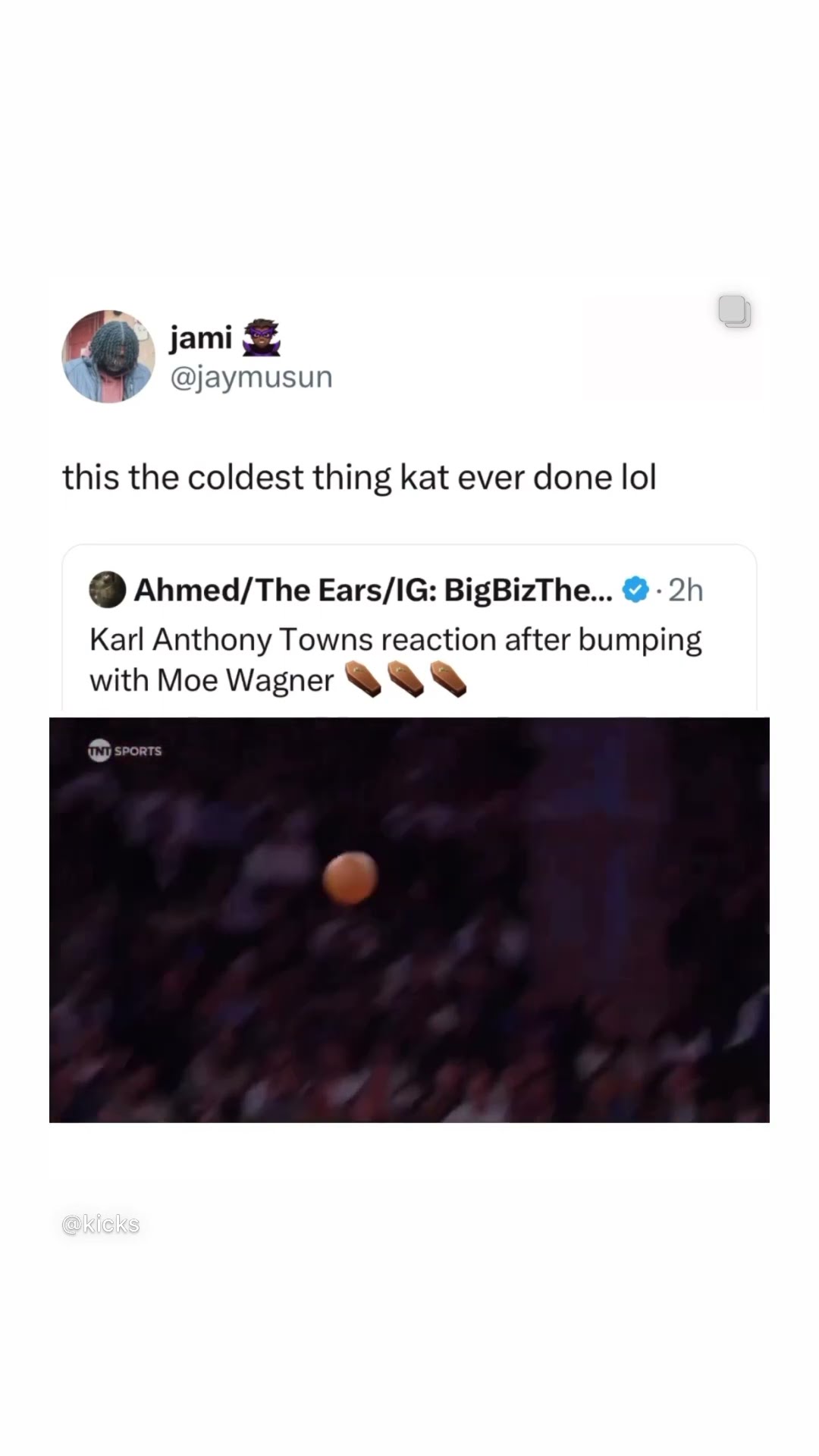This the coolest thing KAT ever done lol  #hoodnews #karlanthonytowns #knicks #newyorkknicks