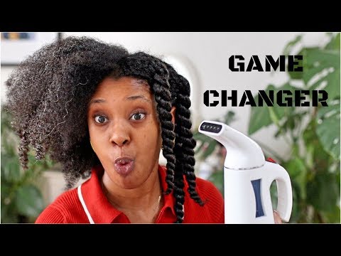 travel-steamer-for-deeper-moisture!-£21/$21-natural-hair-game-changer-💯
