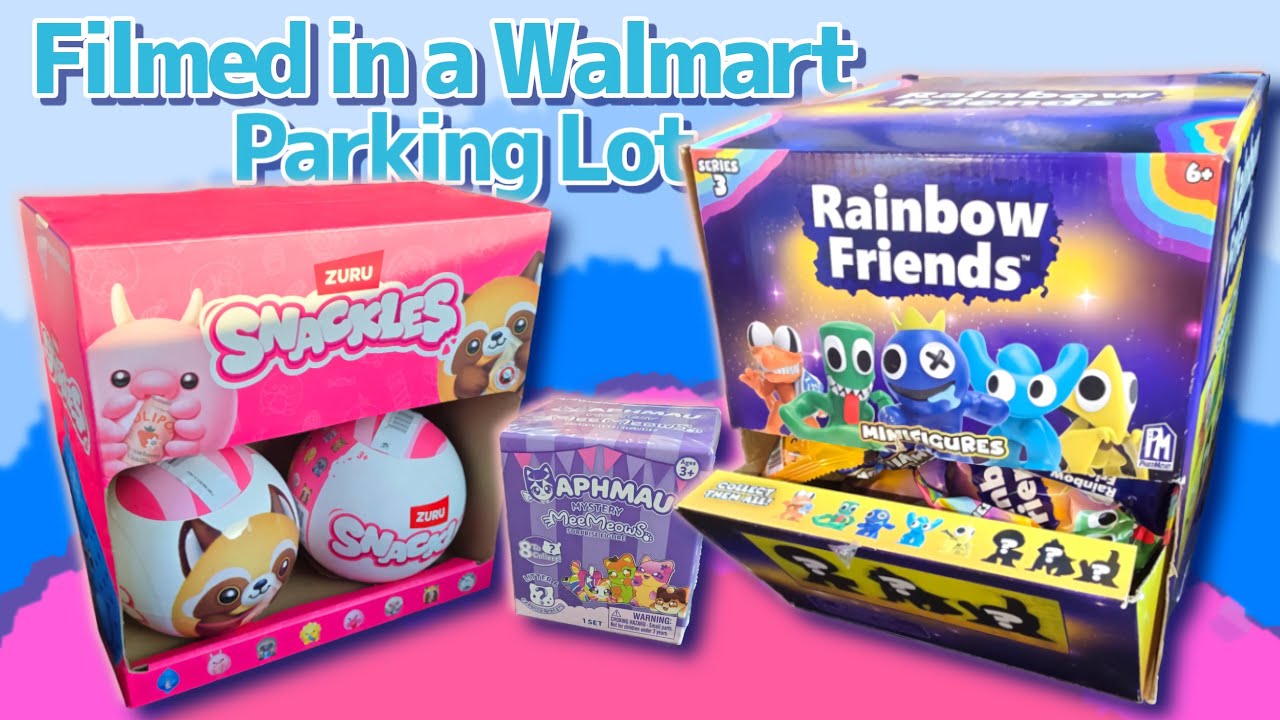 Rainbow Friends and More Snackles! | filmed in my car...