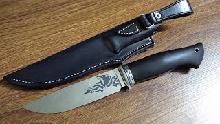 :      ,,,,  . Sheath made of leather for a knife Wolf.