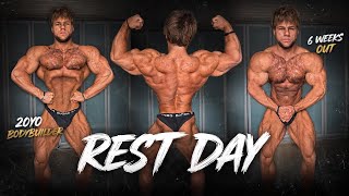 MY REST DAY ROUTINE | 5 WEEKS OUT