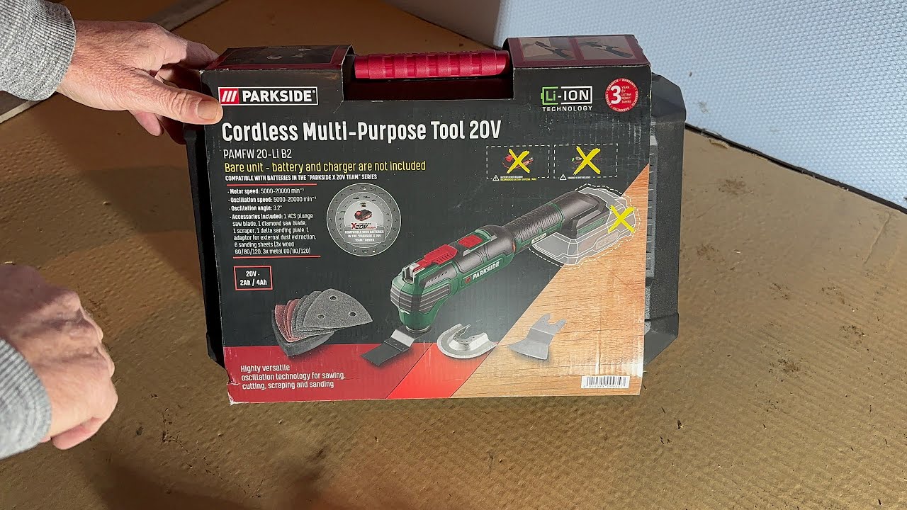 Parkside Performance Cordless Multi Purpose Tool PAMFWP 20-Li B2 