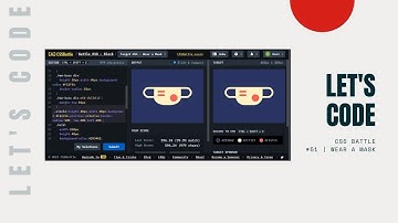 CSS Battle | wear a mask #51 | speed code