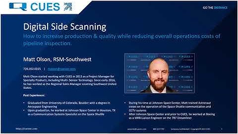 CUES Webinar Series: Digital Side-Scanning Technology: Increase Production and Return on Investment