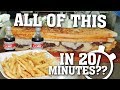 Undefeated Grilled "Cheesy Beast" Burger Sandwich Challenge!!