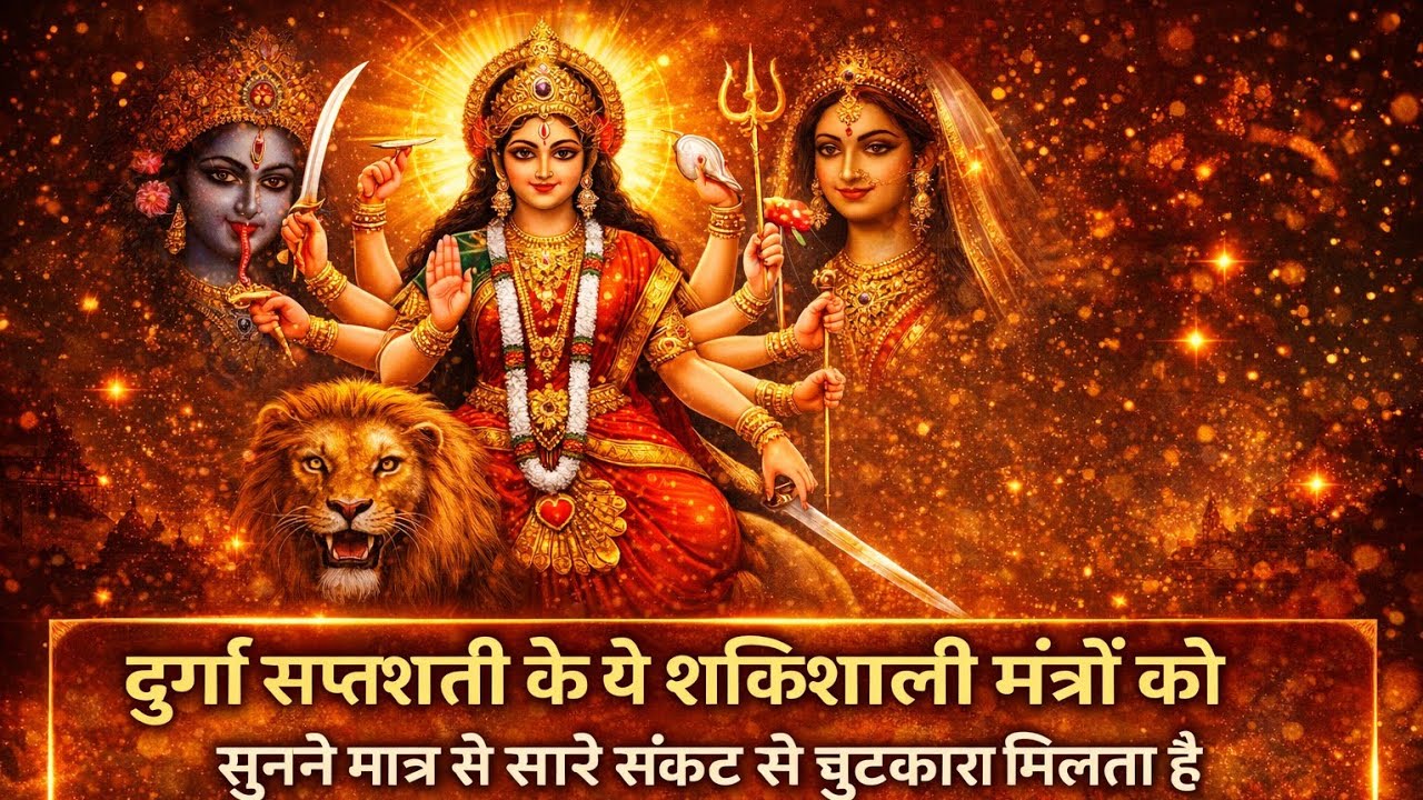 Durga Saptashati Powerful Mantras | Navarna, Katyayani, Narayani & Kavach | Maa Durga Blessings