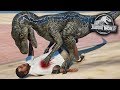 Blue Attacks Jurassic World!!!  - Jurassic World Evolution Raptor Squad Special