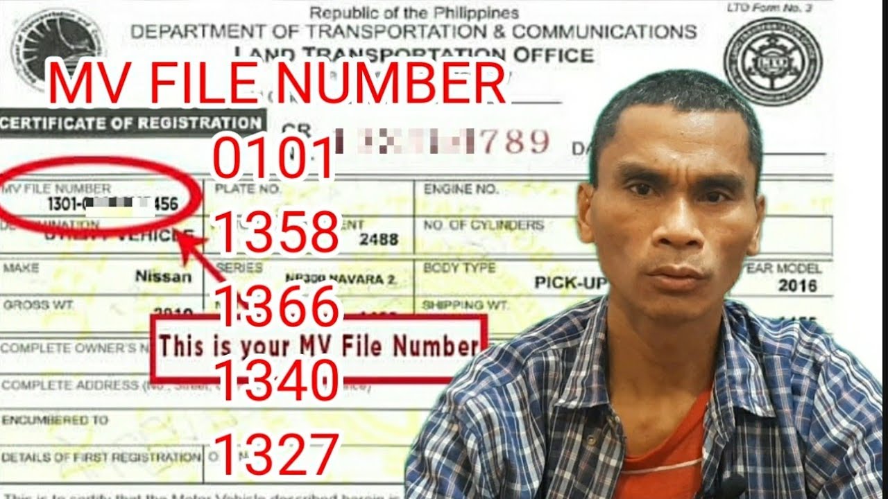Saan matatagpuan ang mother file ng sasakyan?ep.01#tips#motherfile#lto ...