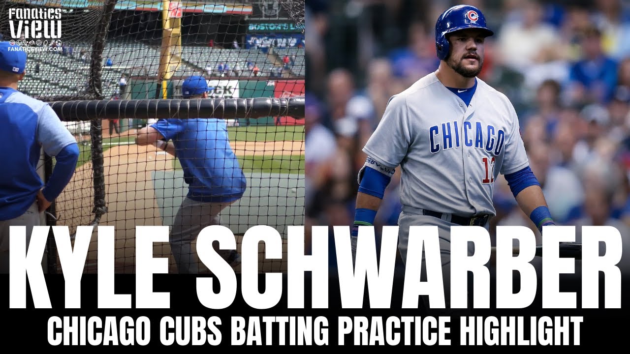 Kyle Schwarber Batting Practice Highlights from Globe Life Field in Texas