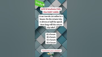🚗 Real-World Math Riddle: Can You Solve This EASY Travel Question? | ACT & SAT Prep #shorts #math