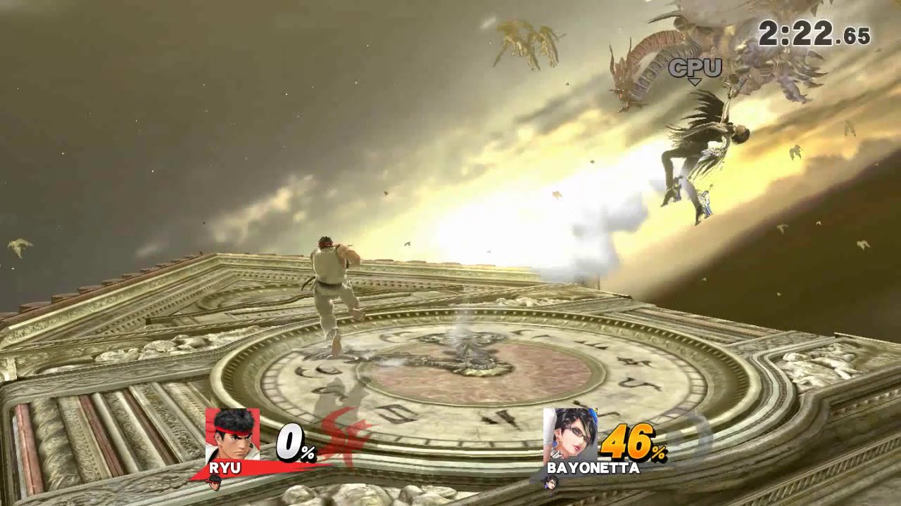 SSB4 - Ryu VS Bayonetta - YouTube