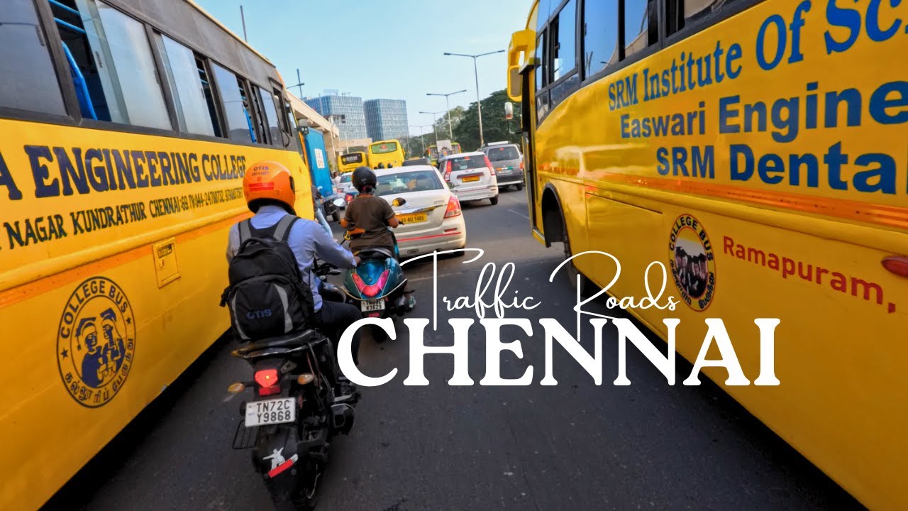 Chennai Traffic Roads | Ramapuram [4K]