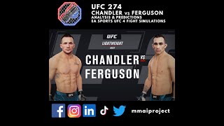 UFC 274 Michael Chandler vs Tony Ferguson Lightweight Bout May 7 Fight Simulation Recap #shorts