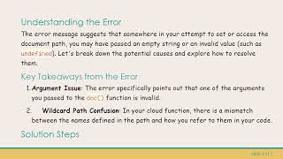 Famous Resolving the Error in Your Cloud Function for Copying Firestore Documents Wealth