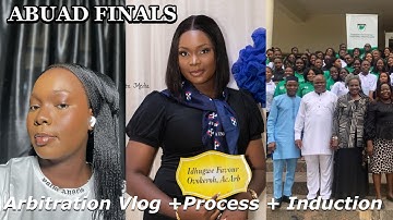 ABUAD FINALS #5: ARBITRATION VLOG IN AFE BABALOLA UNIVERSITY, THE PROCESS, THE INDUCTION #abuad