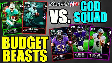BUDGET BEASTS VS. GOD SQUAD!!! MADDEN 18 ULTIMATE TEAM SQUAD BUILDER + GAMEPLAY