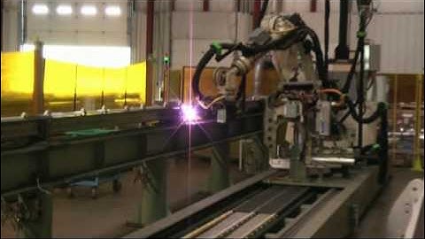 Plasma Cutting & Spot Welding of Railcar Side Sill - Kawasaki Robotics