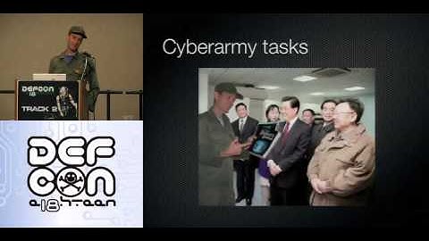 Defcon 18   Kim Jong il and me how to build a cyber army to defeat the U S   Charlie Miller   Part 