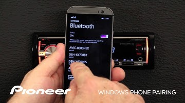 How To - DEH-X6700BS - Windows Phone Bluetooth Pairing