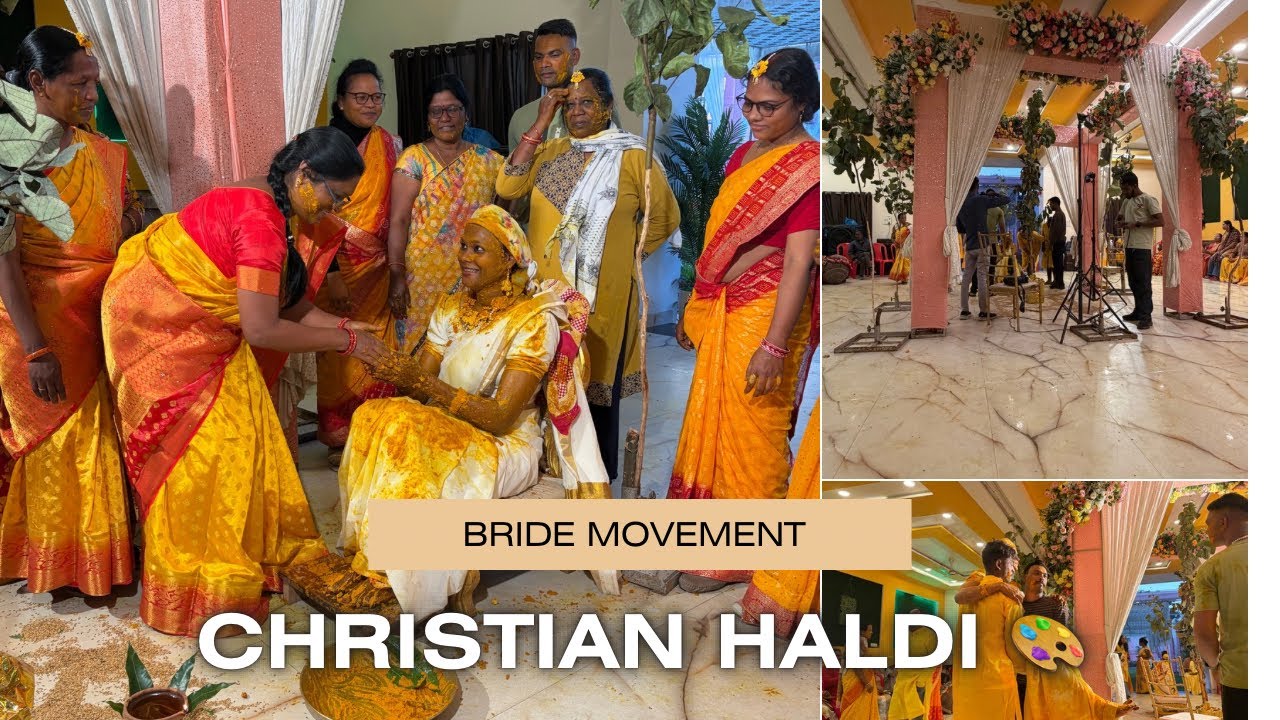 Christian Bride Haldi Ceremony | Pre-wedding Function | Haldi Ceremony Highlights 