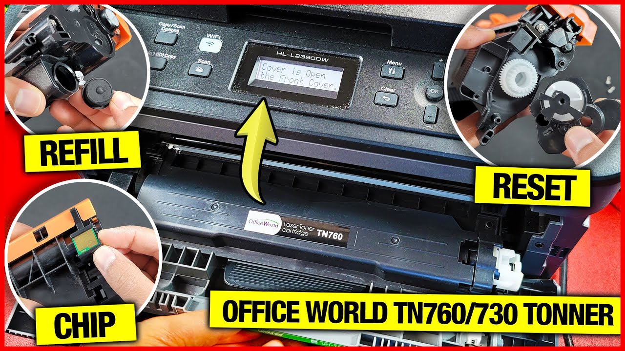 How to reset toner on Brother printers, tn-760