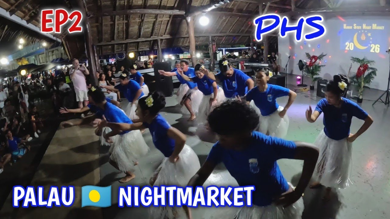 PALAU KOROR NIGHTMARKET MUSIC AND DANCE IN THE ISLAND 🇵🇼