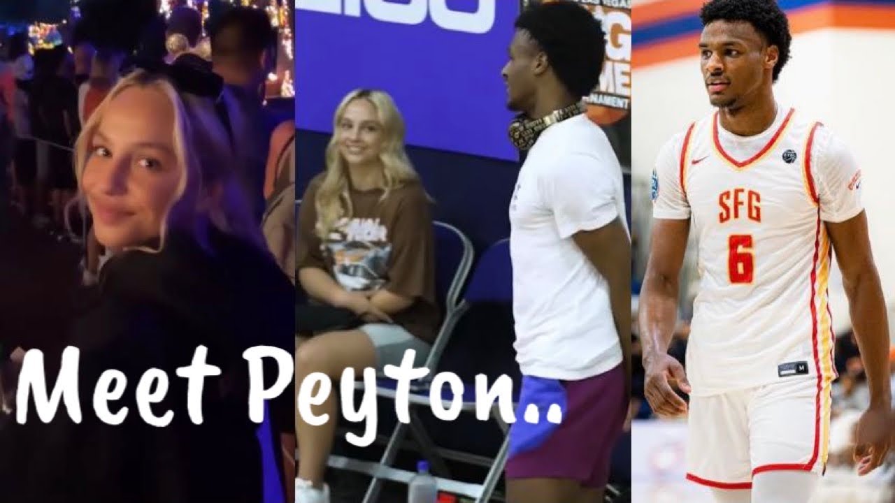Meet Bronny James Girlfriend Peyton.. YouTube